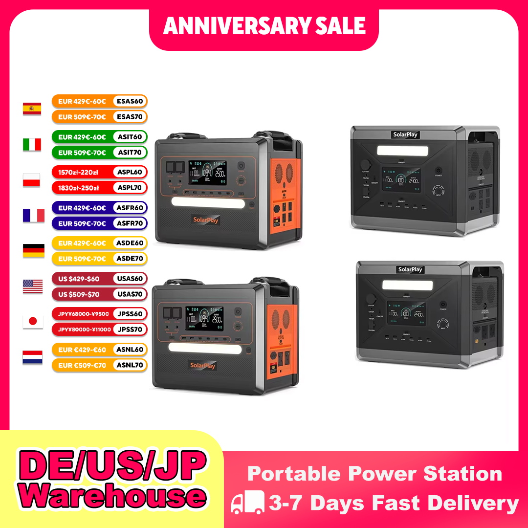 Lifepo4 Battery Pack - SOLARPLAY 반고체 발전소 2500W 2400W 캠핑