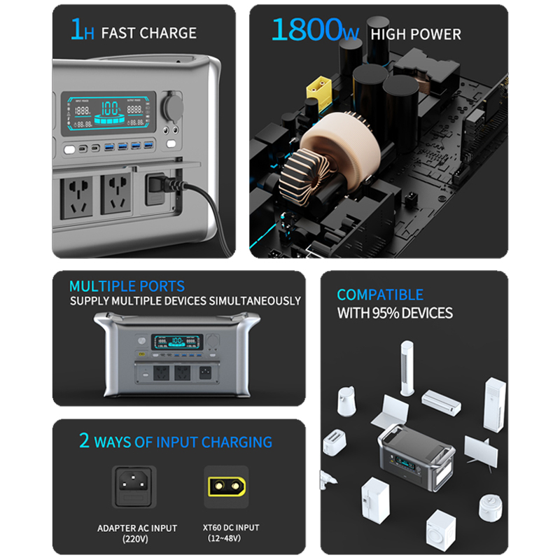 휴대용 파워 스테이션 피크 3600W, 1 시간 고속  - Lifepo4 Battery Pack 리뷰 및 가격