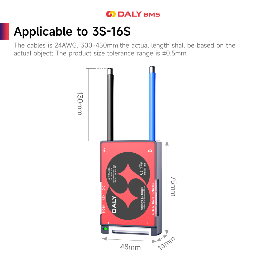 DALY 스마트 BMS 16S 60V 40A 리튬이온  - Lifepo4 Battery Pack 리뷰 및 가격
